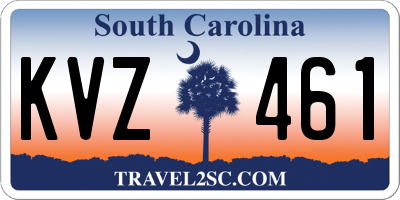 SC license plate KVZ461