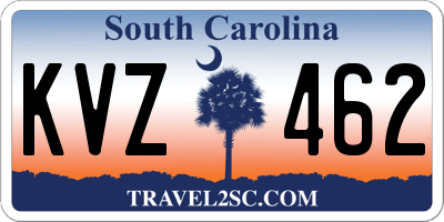 SC license plate KVZ462
