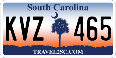 SC license plate KVZ465