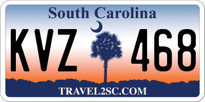 SC license plate KVZ468