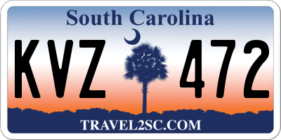 SC license plate KVZ472