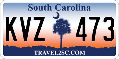 SC license plate KVZ473