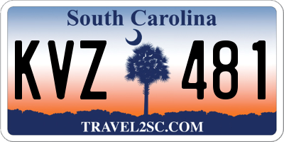 SC license plate KVZ481