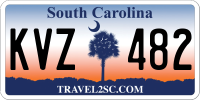SC license plate KVZ482