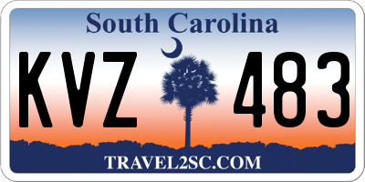 SC license plate KVZ483