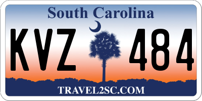 SC license plate KVZ484