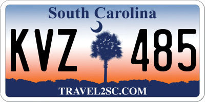 SC license plate KVZ485