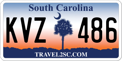 SC license plate KVZ486
