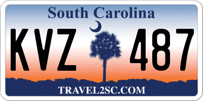 SC license plate KVZ487