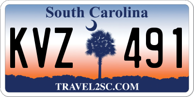 SC license plate KVZ491