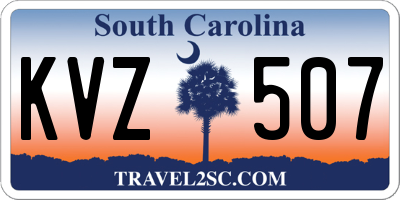 SC license plate KVZ507