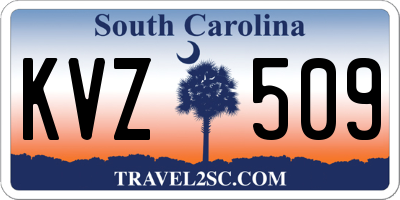 SC license plate KVZ509
