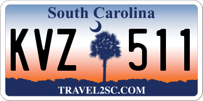 SC license plate KVZ511