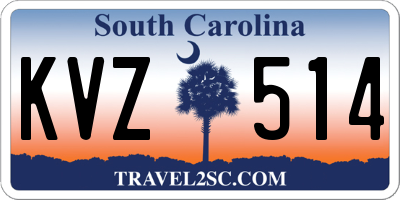 SC license plate KVZ514