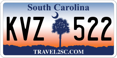 SC license plate KVZ522