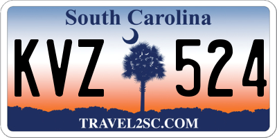 SC license plate KVZ524