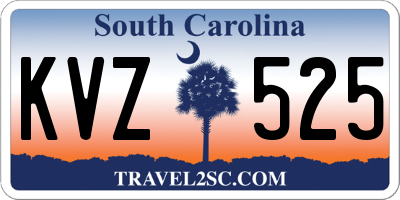 SC license plate KVZ525