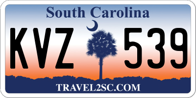 SC license plate KVZ539
