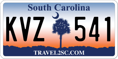 SC license plate KVZ541