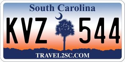 SC license plate KVZ544