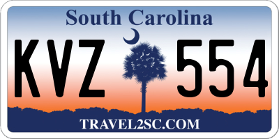 SC license plate KVZ554
