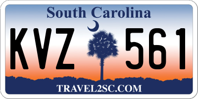 SC license plate KVZ561