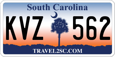 SC license plate KVZ562
