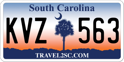 SC license plate KVZ563