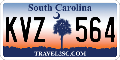 SC license plate KVZ564