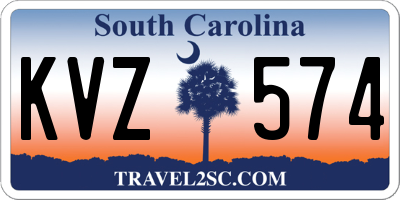 SC license plate KVZ574