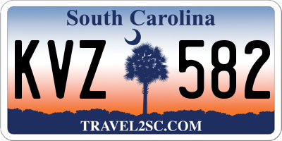 SC license plate KVZ582