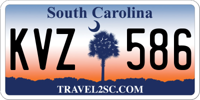 SC license plate KVZ586