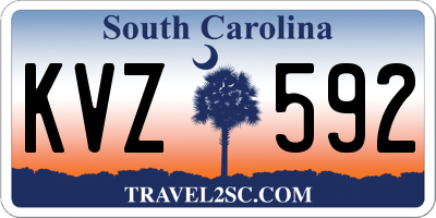 SC license plate KVZ592