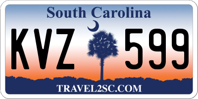 SC license plate KVZ599
