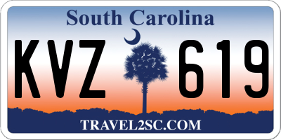 SC license plate KVZ619