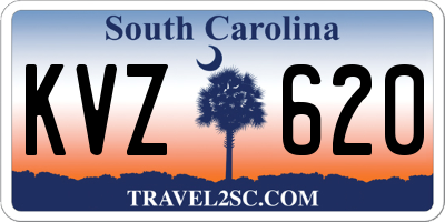 SC license plate KVZ620