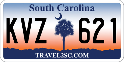 SC license plate KVZ621