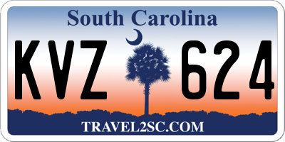 SC license plate KVZ624