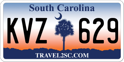 SC license plate KVZ629