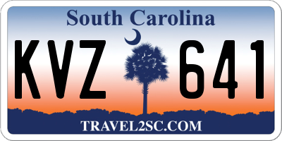 SC license plate KVZ641