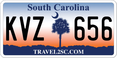 SC license plate KVZ656