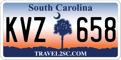 SC license plate KVZ658