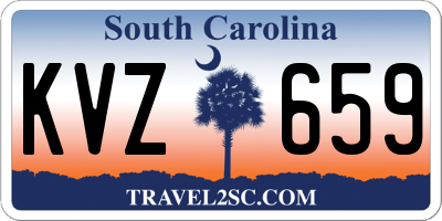 SC license plate KVZ659