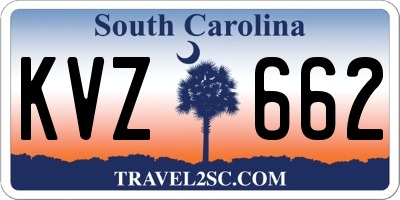 SC license plate KVZ662