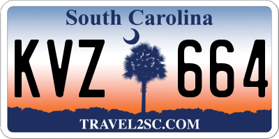 SC license plate KVZ664