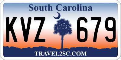 SC license plate KVZ679