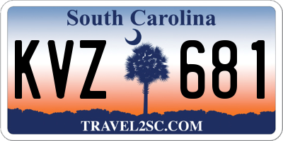 SC license plate KVZ681