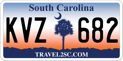 SC license plate KVZ682