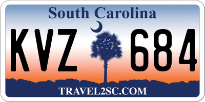 SC license plate KVZ684
