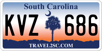SC license plate KVZ686